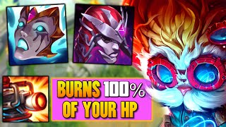 Heimerdinger but I'm full burn and my Turrets MELT Your HP