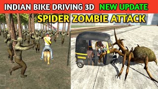 New Update Spider Zombie Attack | Funny Gameplay Indian Bikes Driving 3d 🤣🤣