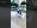 Mad Max Power riding in the rain hyper scooter #electricscooter #electricvehicle #hyperscooter