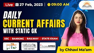 27 February Current Affairs I Today Current Affairs | Aaj ka CURRENT AFFAIRS In Hindi