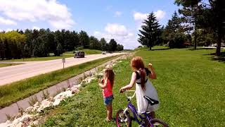 Kids making trucks honk