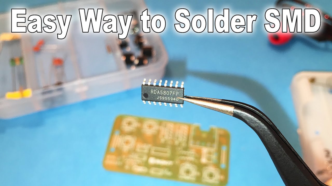 Easy Way To Solder SMD At Home (NO FLUX) - YouTube