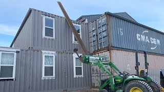 How do I get the steel tubes up to the roof? Is it safe to weld in the snow?