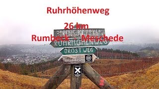 Wandern auf dem Ruhrhöhenweg von  Rumbeck nach Meschede 26 Km