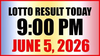 Lotto Result Today 9pm Draw June 5, 2026 PCSO