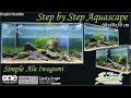 Step by Step Simple Aquascape Iwagumi Theme Tank 60 cm