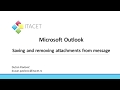 Saving attachments in Microsoft Outlook 2016