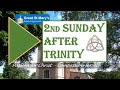 18th June 2023, 9.30am,  The Second Sunday After Trinity at Great St Mary's, Sawbridgeworth