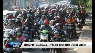 Arus Balik, Jalur Pantura Dipadati Pesepeda Motor