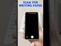 How to scan writing paper in pdf