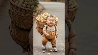 Adorable Peanut Carrier – Cute and Happy Baby