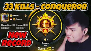Download Mp3 NEW RECORD 33 Kills di Conqueror AWM Groza Gak Ada Obat PUBG Mobile