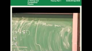 Hirosi Ooguri - Topological String Theory, Part 1