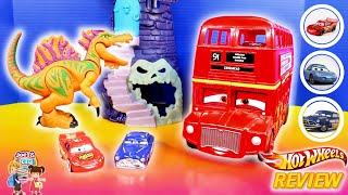 Disney Pixar Cars 2 Double Decker Bus Lightning Mcqueen | Review Hot Wheels Cars #hotwheels