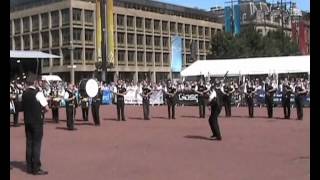 Piping Live 2012 - 4th Day - Bagad Brieg Pipe Band in George Square - Medley