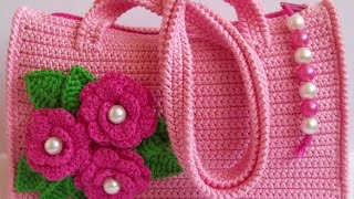 Chrochet bag pack or hand bag crochet or knitting pattern