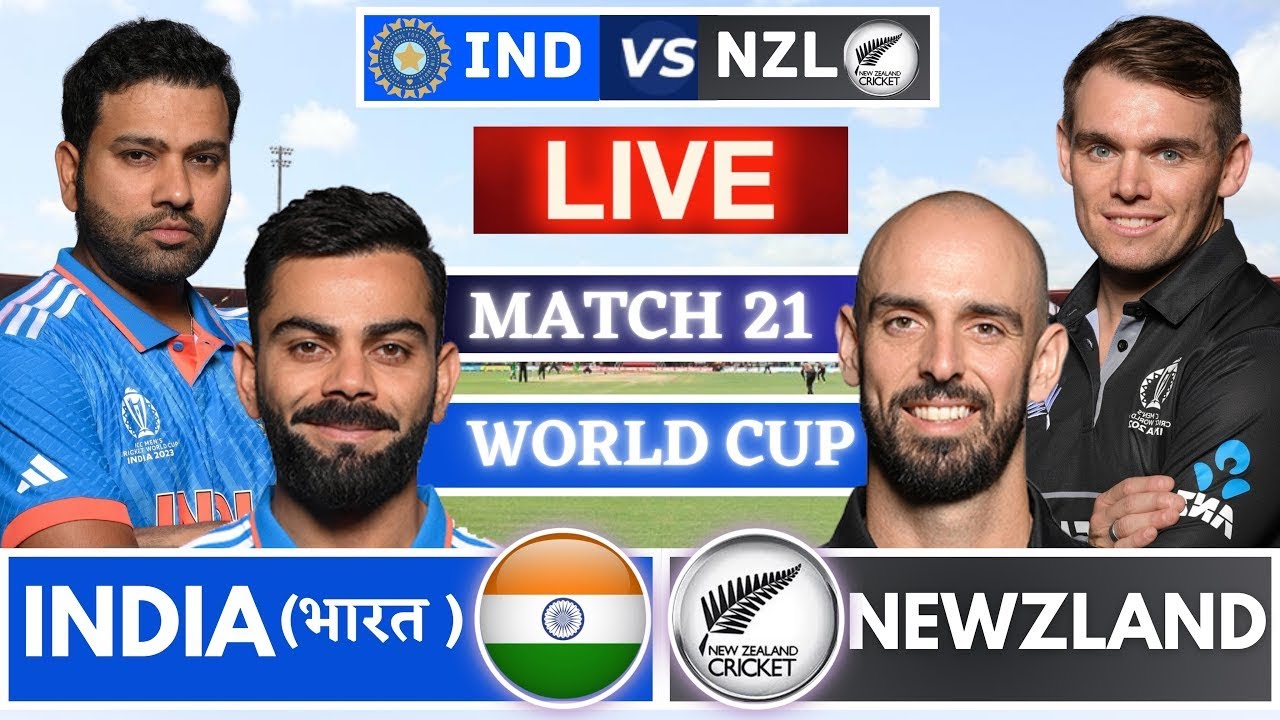 🔴Live: India Vs New Zealand Live World Cup Match 21 | Live Cricket ...