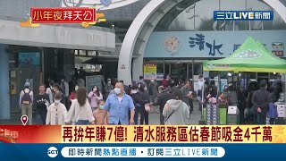 國道清水服務區拚年賺7億！預估春節可吸金4千萬 館內為防疫也開出\