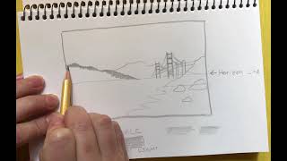 San Francisco Landscape Drawing