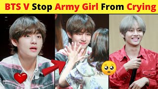 BTS V aka Kim Taehyung Emotional Moments With BTS Army Girl 🥺 #shorts @BTS