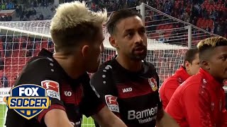 Bayer Leverkusen players met with the fans after their loss | FOX SOCCER