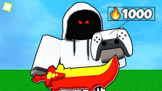 I Tried To Play CONTROLLER In Bedwars.. (Roblox Bedwars)