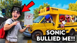 I GOT BULLIED BY SONIC THE HEDGEHOG!! (SONIC SCHOOL IN REAL LIFE)