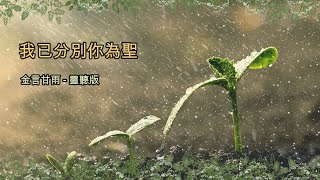 金言甘雨: 我已分別你為聖