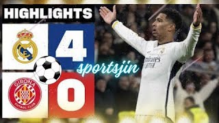 Real Madrid 4 - 0 Girona FC | RESUMEN | HIGHLIGHTS 2024