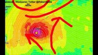 Severe Tropical Storm Fitow Nearing Okinawa Wed. Update