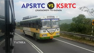 Apsrtc Vs Ksrtc Chasing Challenge at Kadapa Ghat