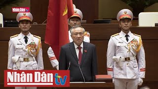 Tuyên thệ và phát biểu của Chánh án Tòa án Nhân dân Tối cao Nguyễn Hòa Bình