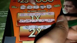 New OLG Scratch Ticket - 25X Multiplier - Winner