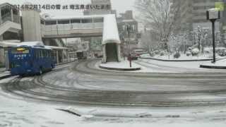 さいたま市の雪 2014年2月14日 Snow at Saitama Feb. 14, 2014