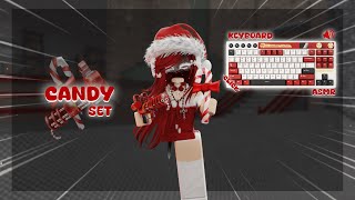 PLAYING MM2 WITH CANDY SET *KEYBOARD ASMR*