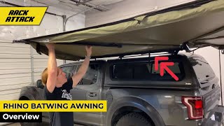 Rhino-Rack Batwing Driverside Awning Overview, Deploy and Stowing