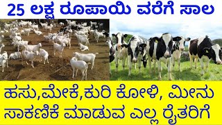 ಹಸು ಮೇಕೆ ಸಾಕಾಣಿಕೆಗೆ 25 ಲಕ್ಷ ರೂಪಾಯಿ ವರೆಗೆ ಸಾಲ/loan for dairy and sheep farming #NabardLoan #karnataka