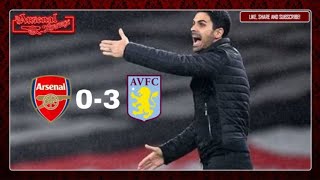 Arsenal 0-3 Aston Villa | Match Reaction | Arteta "I didn't like it from the very first whistle"