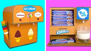 DIY Ice Cream and Oreo Machine || Awesome Cardboard Machines For Your Favorite Treats