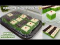 RESEP BROWNIES PANDAN POTONG Paling Enak,Lembut,Empuk & Moist Bangeett🤤Ide Jualan Terbaru Anti Gagal