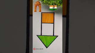 INDIA FLAG🇮🇳 #shorts #shortvideo #shortsfeed #ytshots #youtubeshorts #independenceday#india #drawing