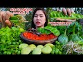 MUKBANG RAW VEGETABLES NO RICEJENGKOL, PETE, ROOTS OF KANGKUNG, LEUNCA, SALTED FISH, SAMBEL TERASI