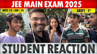 JEE MAIN JAN 23 Shift 1 student reaction LIVE #jee