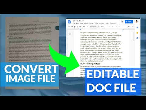 How to Convert Image files (PNG, JPEG) to Editable text files! Free and Easy!