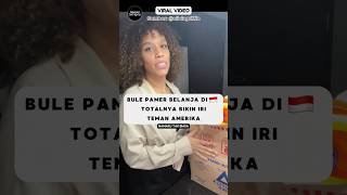 Teman Amerika Iri, Ketika Bule Pamer Belanja Mingguan di Indonesia‼️ #reaksibule #shorts #viralvideo