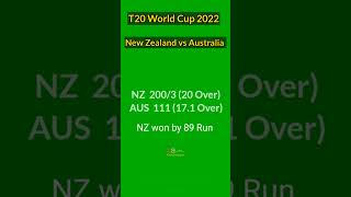 T20 World Cup 2022 : New Zealand vs Australia