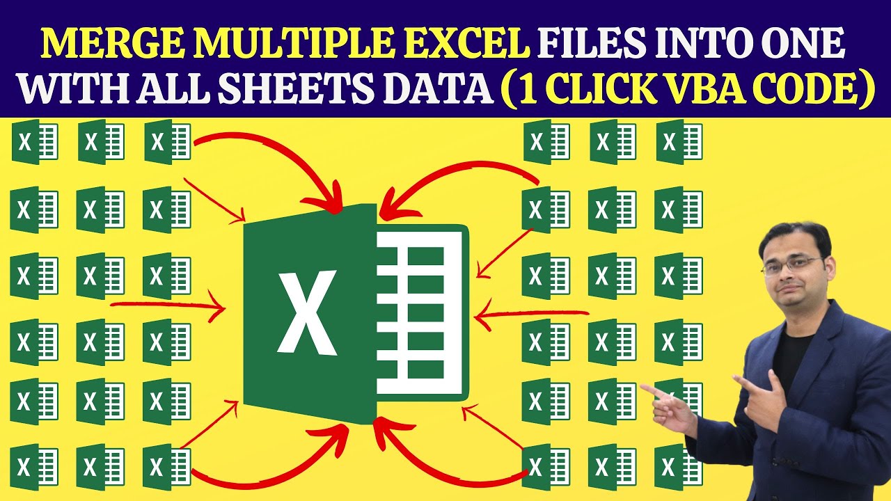 Merge/Combine Excel Files Into One File (With All Sheets Data) 1 Click ...