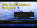Error SQLite extension for VSCode