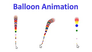 Create Animation on Mouse Click and Mouse Move Using JavaScript | Cursor pointer Animation