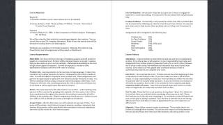 Understanding your Syllabus New
